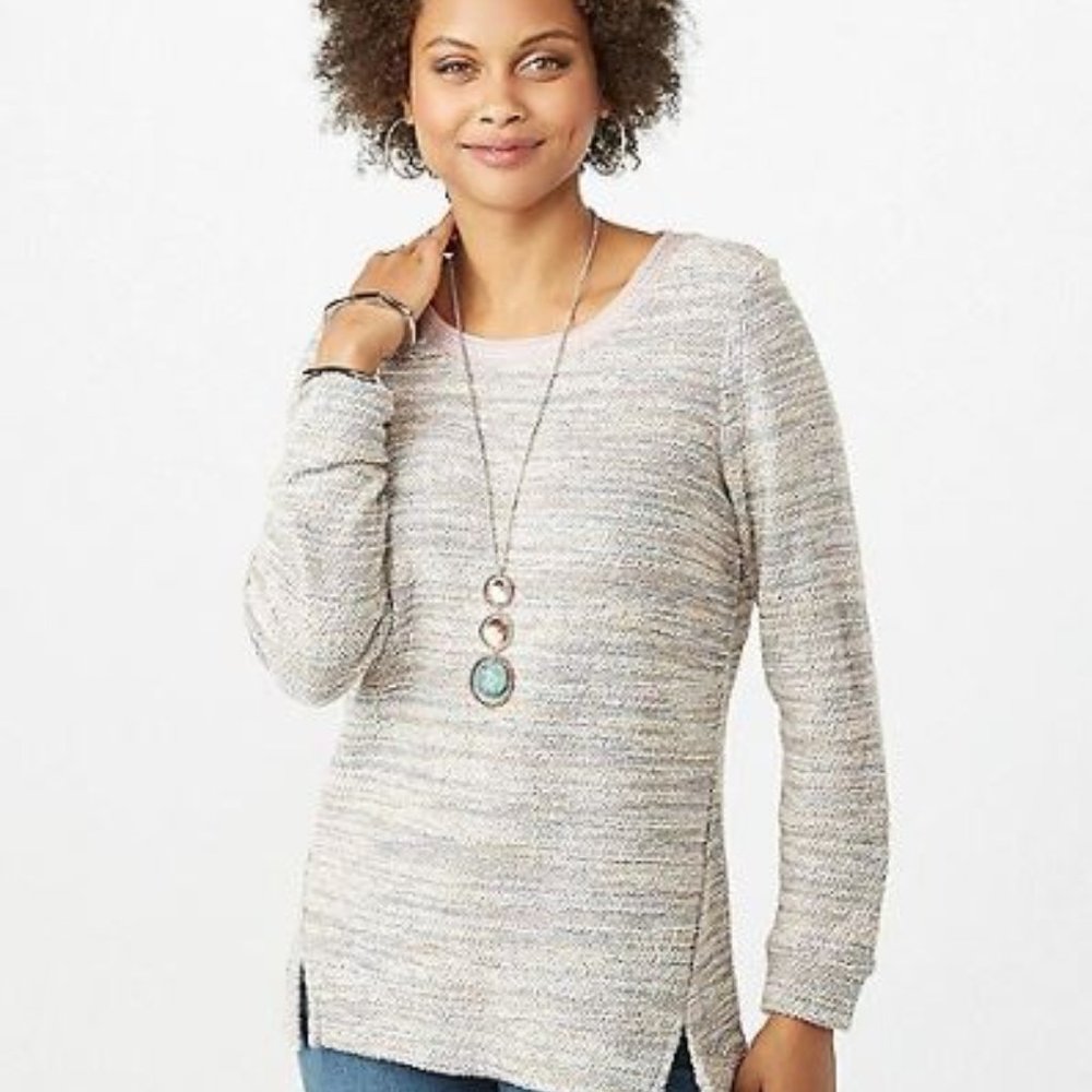 Heather Popover W/ Lace Up Detail - NWOT